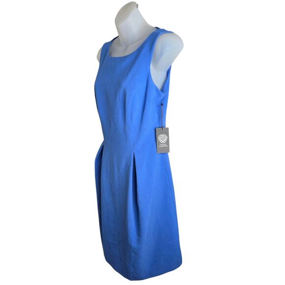 Vince Camuto Womens Sleeveless Dress Size 4‎ Sky Blue Bow Cutout Back Stretch - Picture 4 of 10